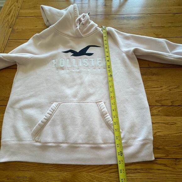 Hollister Y2K Pink Hoodie Women’s Sz Large Pullover Embroidered Spellout - Picture 5 of 10